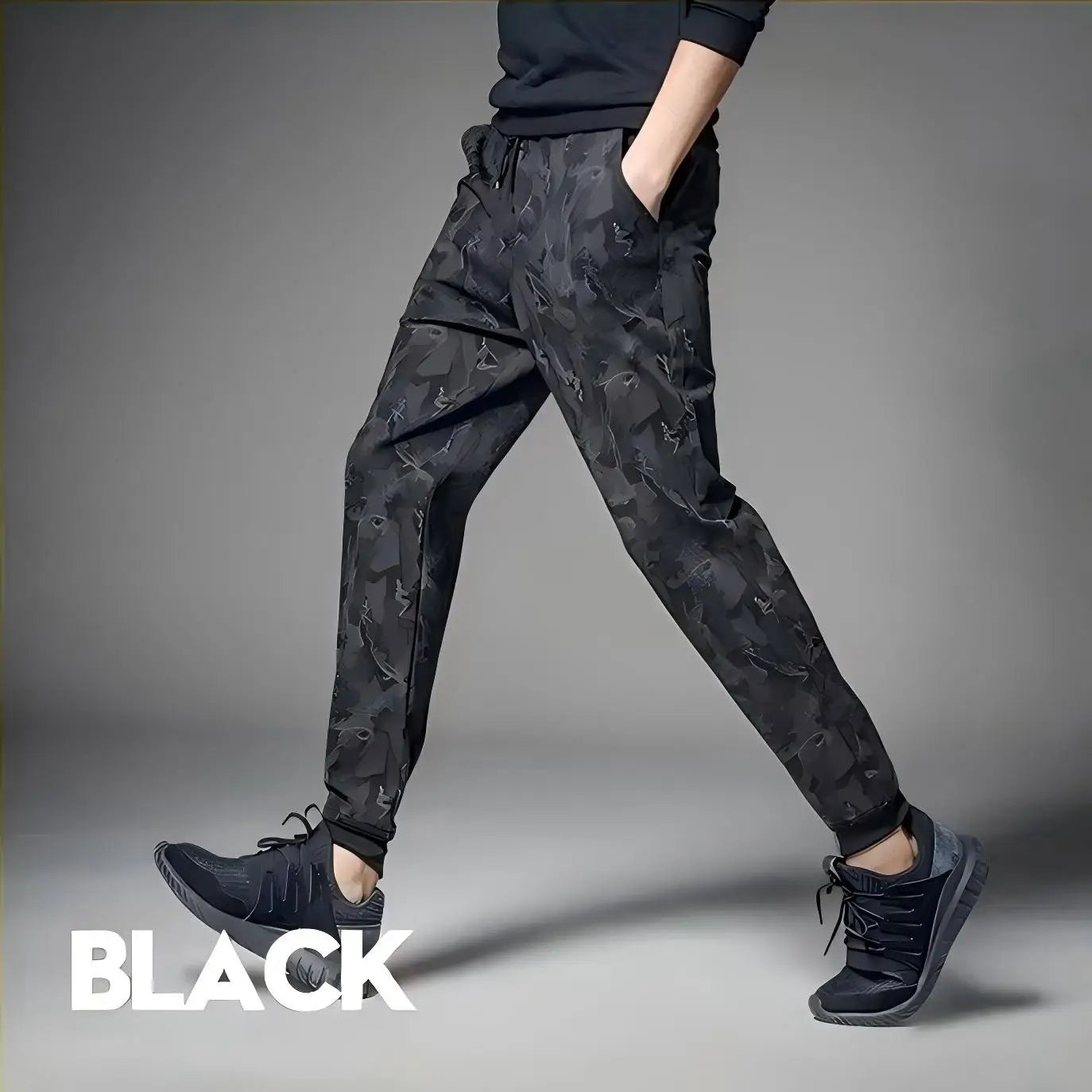 Street Elastic Jeans Men Denim Cargo Pants Wash Solid Color Multi Pockets Casual Mid Waist Trousers Slim Fit Daily Wear Joggers