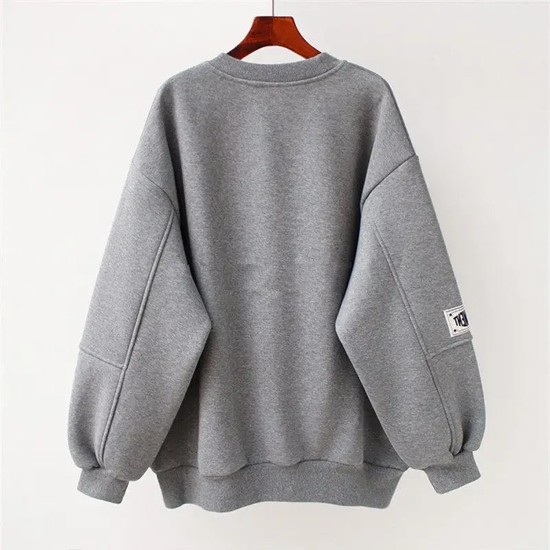 Pullover White Bear Long Sleeve Sweater Autumn and Winter Women Clothing Korean Fashion Oversize Kawaii Clothes Sweatshirt Woman