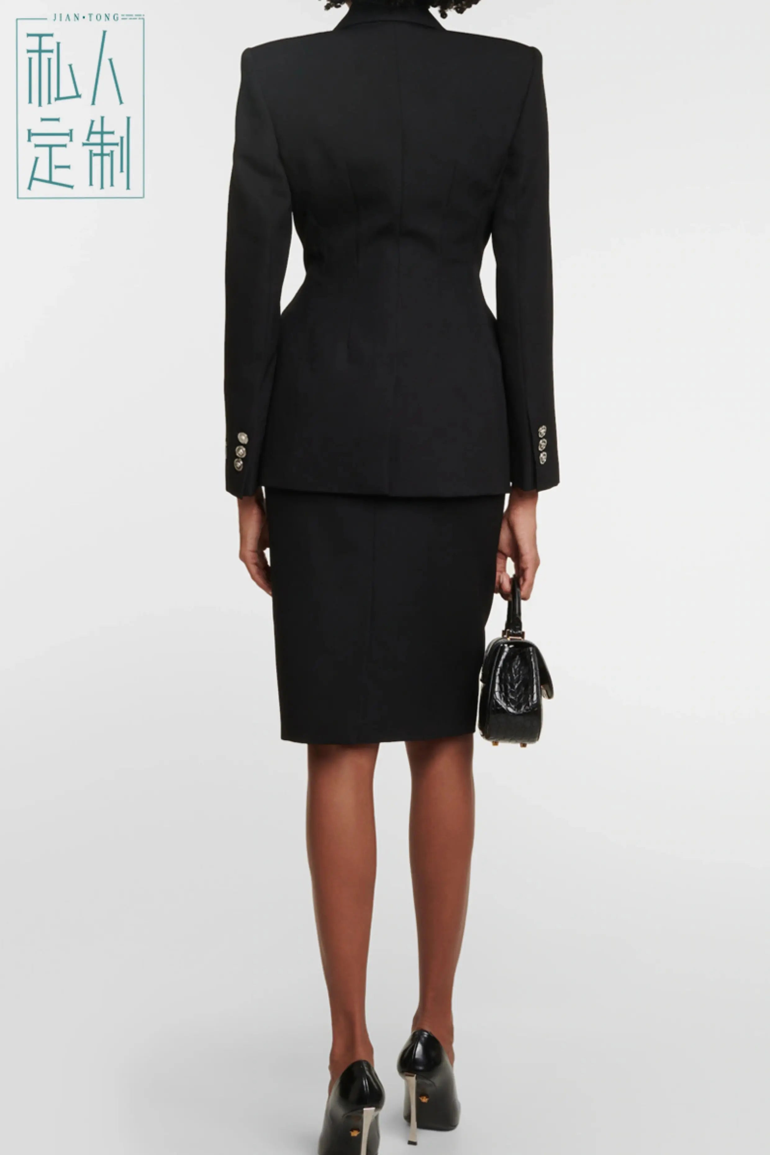 Allingentle Women Skirt Suit Satin Lapel Blazer Women's 2 Piece Set Elegant Short Skirt Business Party Office Outfits Customize