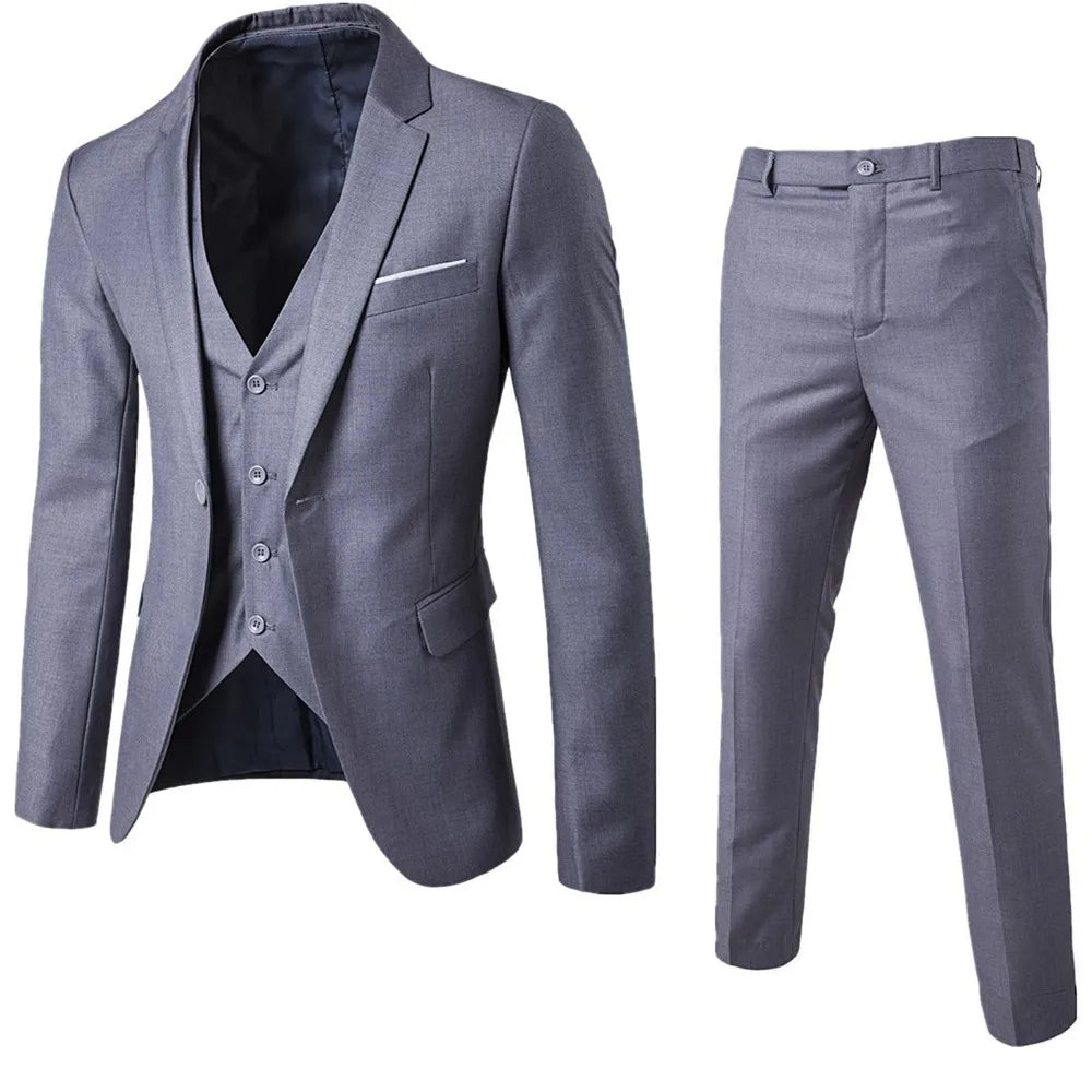 Completo da uomo elegante 3 pezzi , slim fit , smoking nero .