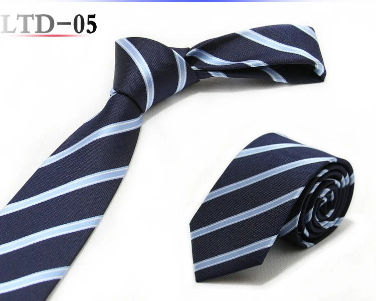 Cravatta da uomo da 7cm , a righe a pois formali e classiche