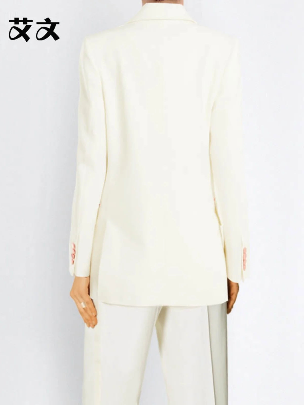 Allingentle Satin Lapel Blazer Women's 2 Piece Set Business Suit Elegant Pantsuit Set for Party Office Outfits Customize