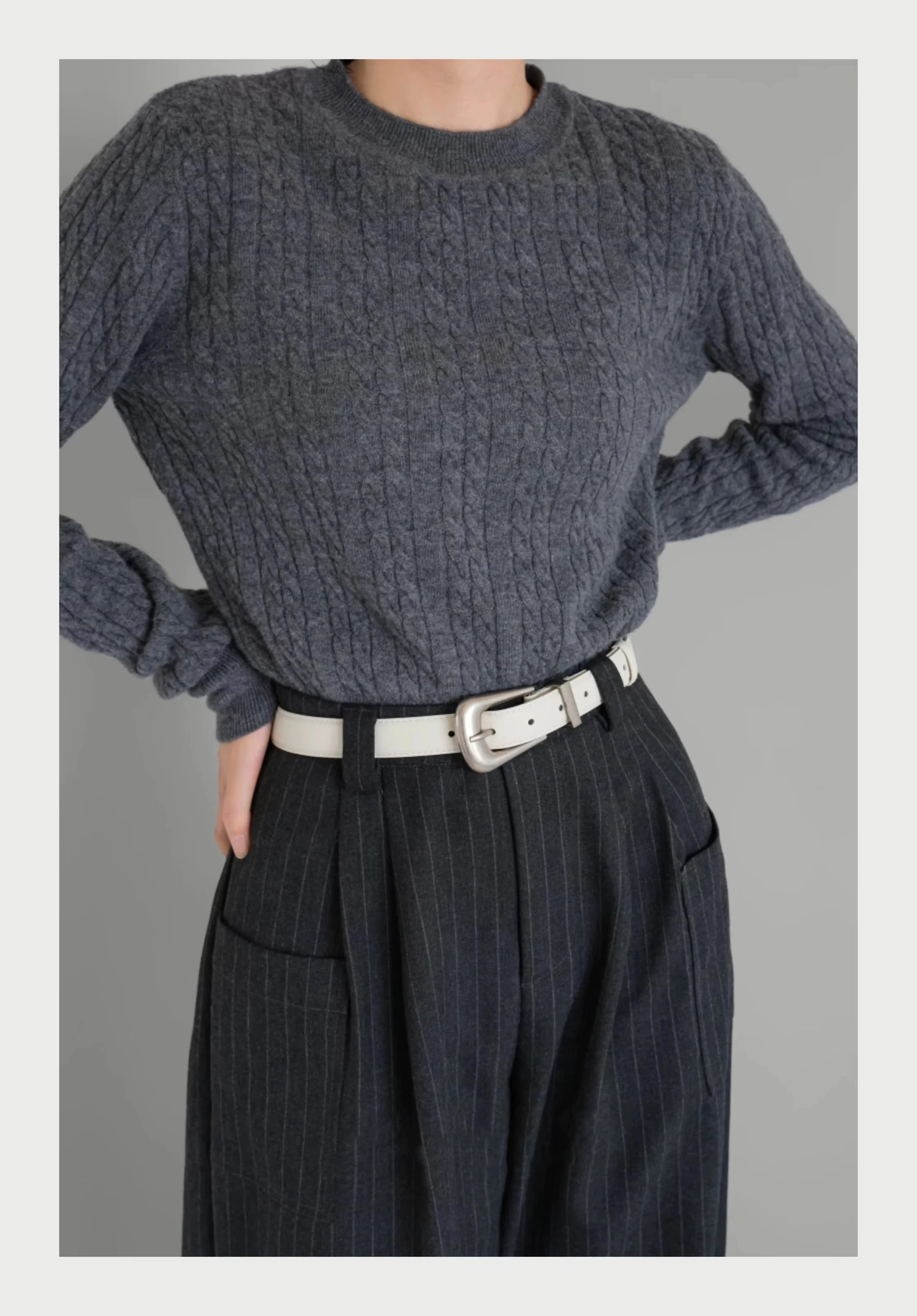 High-End Fashion Women's Belt Multifunctional Casual Cowhide Pants Decorative Model Sense Accessories for Women