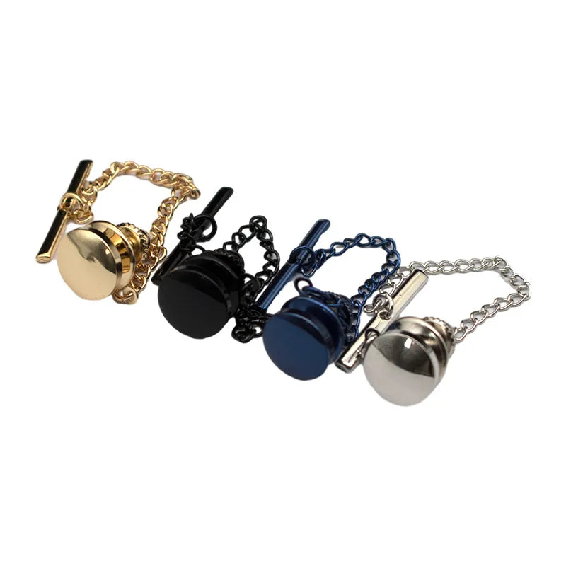 Men's Fashionable Business Tie Buckle Copper Fixed Tie Banquet Brooch Trendy and Fashionable Tie Clip