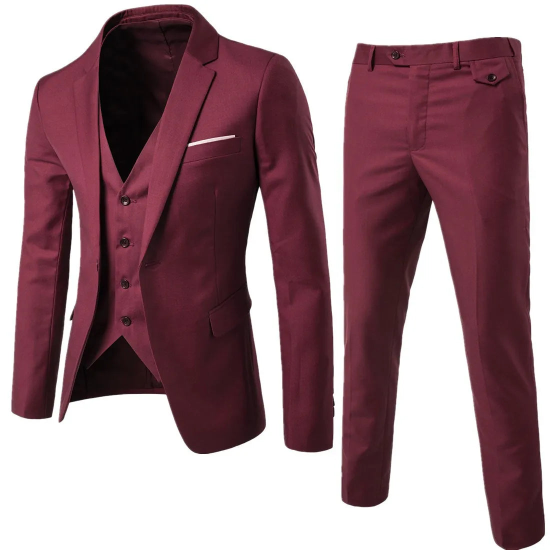 Completo da uomo elegante 3 pezzi , slim fit , smoking nero .