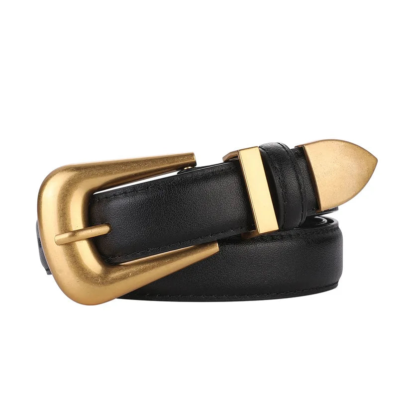 High-End Fashion Women's Belt Multifunctional Casual Cowhide Pants Decorative Model Sense Accessories for Women