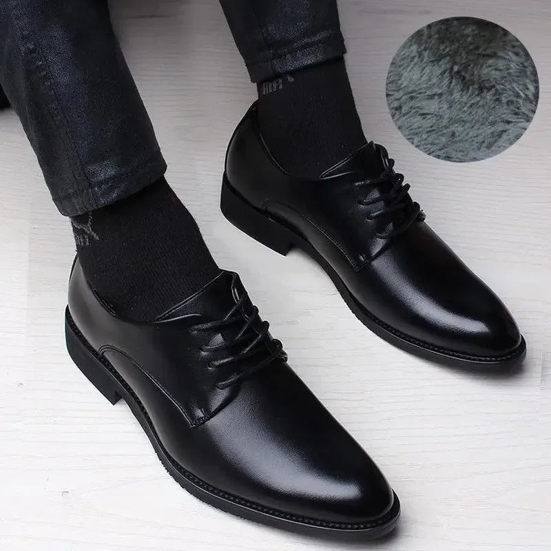 Men's Shoes Fashion Pointed Dress Shoes Business Leather Shoes for Men Suits Shoe Oxfords Wedding Shoe Sapatos Social Masculino