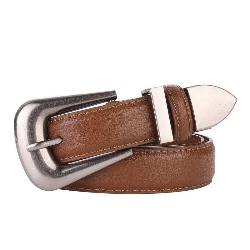 High-End Fashion Women's Belt Multifunctional Casual Cowhide Pants Decorative Model Sense Accessories for Women