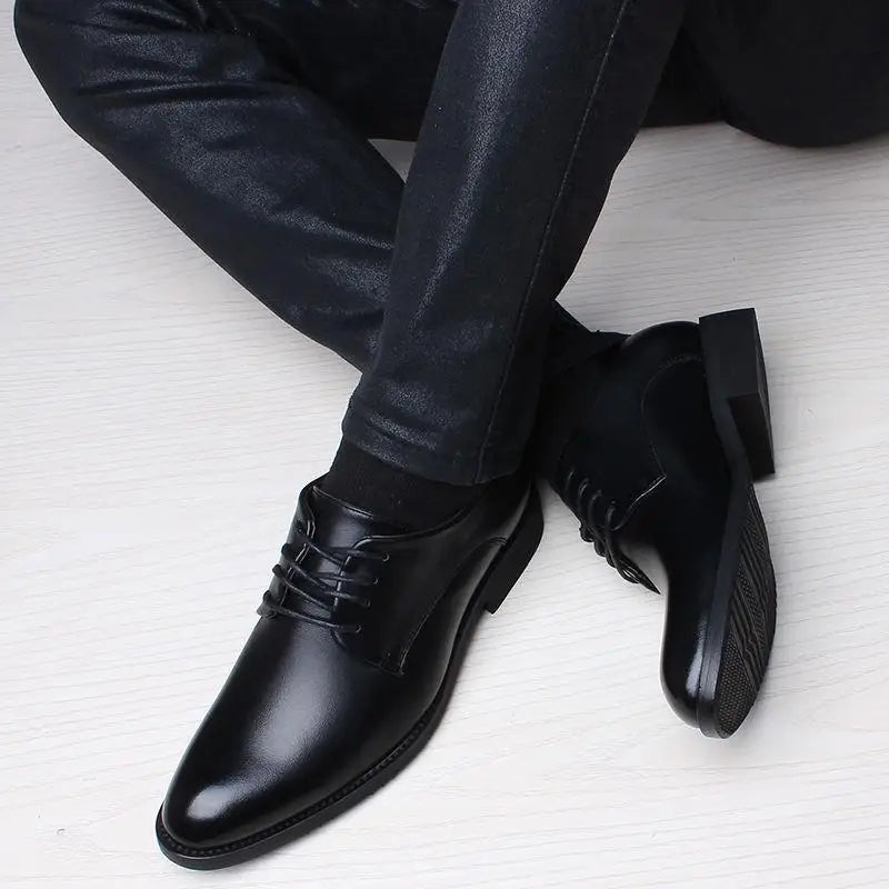 Men's Shoes Fashion Pointed Dress Shoes Business Leather Shoes for Men Suits Shoe Oxfords Wedding Shoe Sapatos Social Masculino