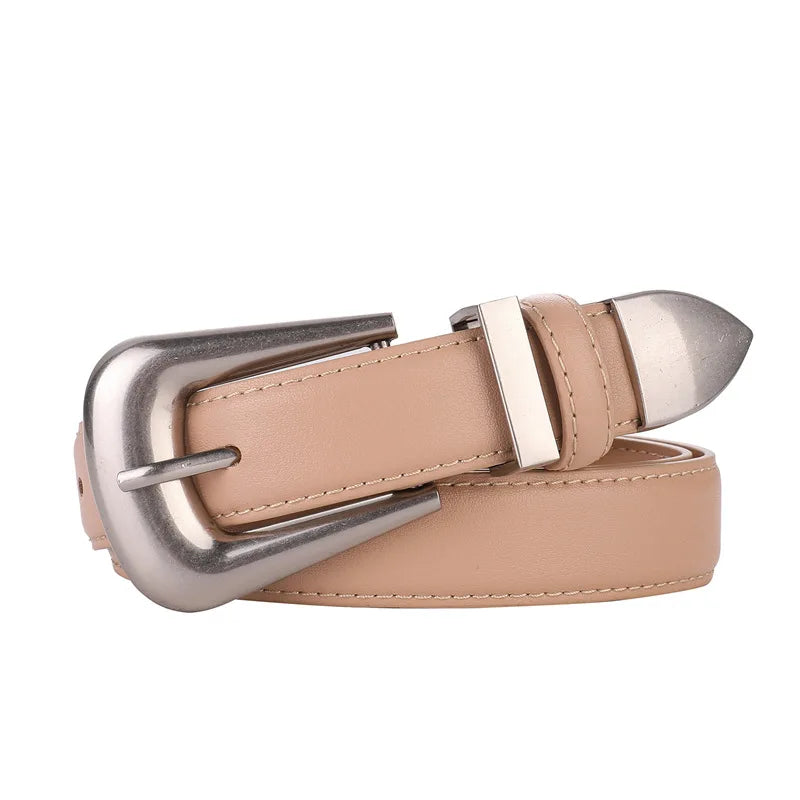 High-End Fashion Women's Belt Multifunctional Casual Cowhide Pants Decorative Model Sense Accessories for Women