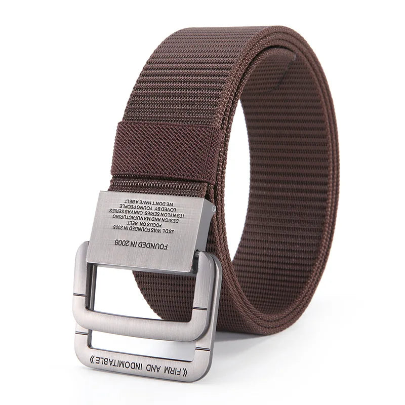 Men Belts Automatic Buckle Metal Webbing Belts for Men Women Canvas Nylon High Quality Strap Casual Outdoor Sports Students