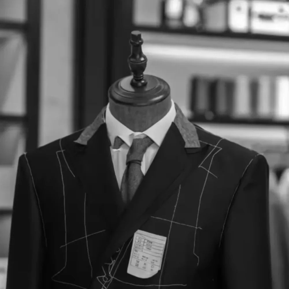 3 Piece Men'S Trend Personality Slim Fit Suits Business Wedding Party Tuxedos Blazer Vest Pants Solid Color Elegant Man Clothes