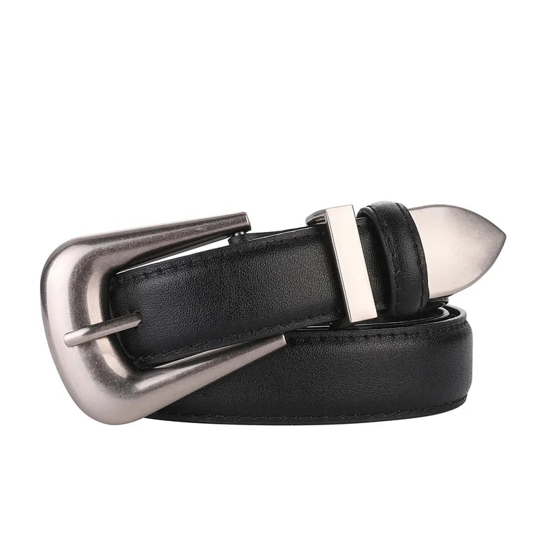 High-End Fashion Women's Belt Multifunctional Casual Cowhide Pants Decorative Model Sense Accessories for Women