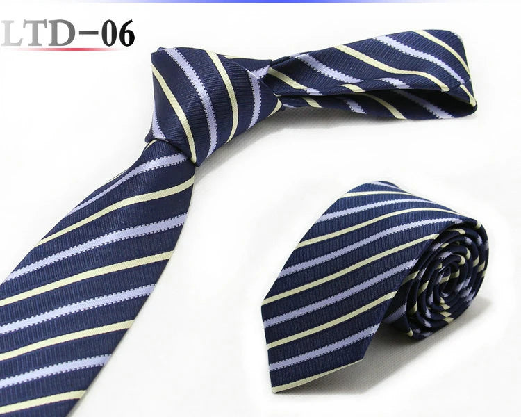 Cravatta da uomo da 7cm , a righe a pois formali e classiche