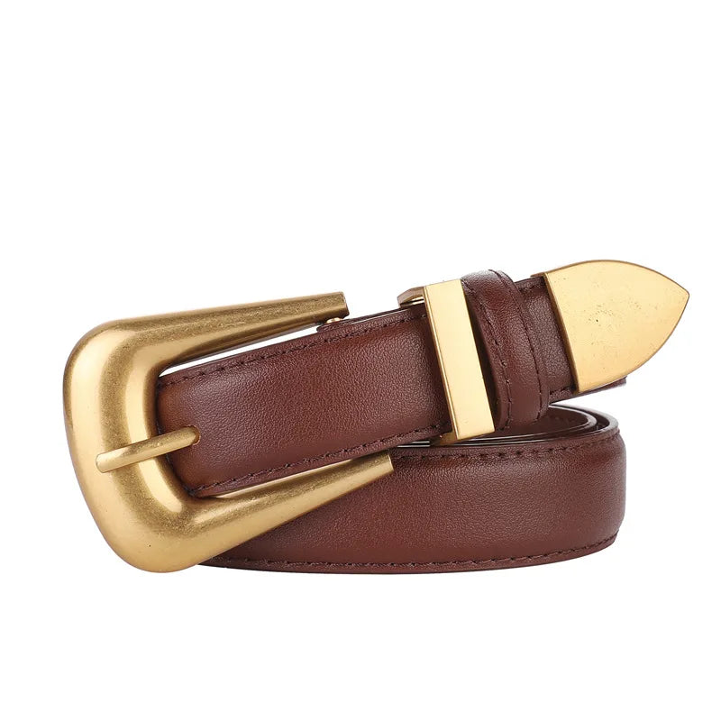 High-End Fashion Women's Belt Multifunctional Casual Cowhide Pants Decorative Model Sense Accessories for Women