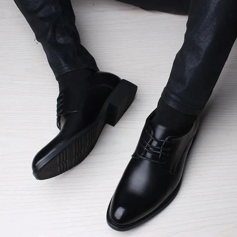 Men's Shoes Fashion Pointed Dress Shoes Business Leather Shoes for Men Suits Shoe Oxfords Wedding Shoe Sapatos Social Masculino