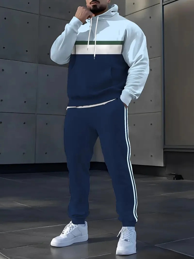 Set con cappuccio da uomo primavera autunno , comodo , morbido , casual