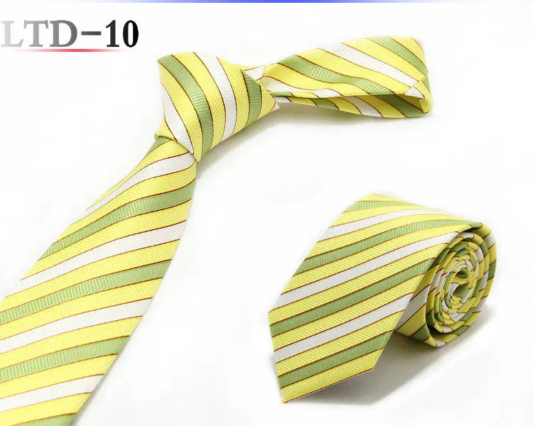 Cravatta da uomo da 7cm , a righe a pois formali e classiche