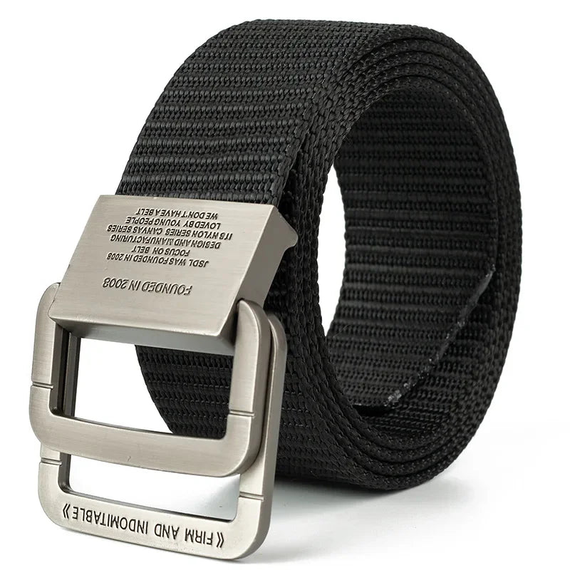 Men Belts Automatic Buckle Metal Webbing Belts for Men Women Canvas Nylon High Quality Strap Casual Outdoor Sports Students