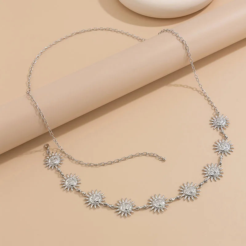 New Boho Sun Waist Belly Chain for Women Summer Sexy Bikini Belt Adjustable Body Chain Festival Jewelry Accessories Gifts