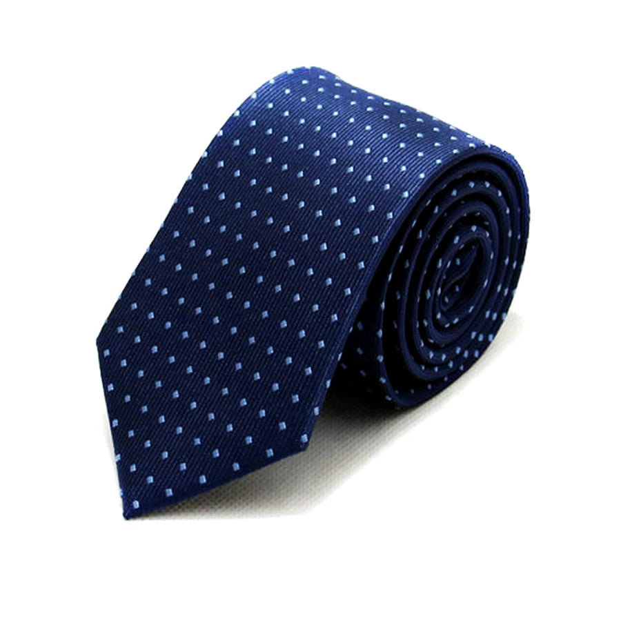 Cravatta da uomo da 7cm , a righe a pois formali e classiche