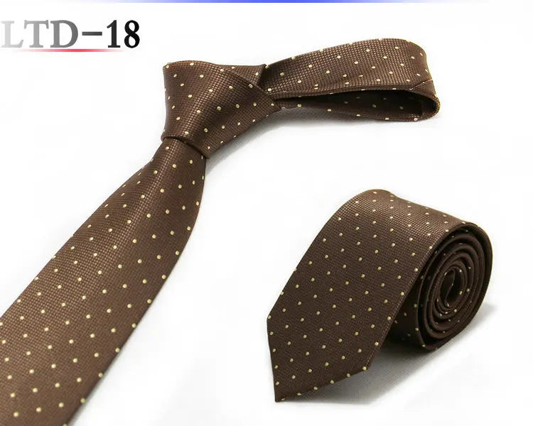 Cravatta da uomo da 7cm , a righe a pois formali e classiche