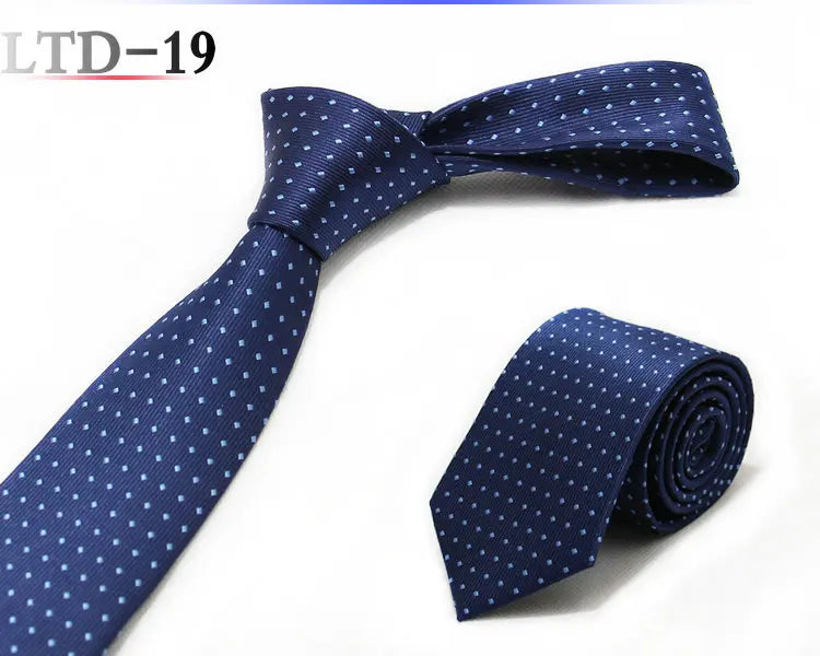 Cravatta da uomo da 7cm , a righe a pois formali e classiche