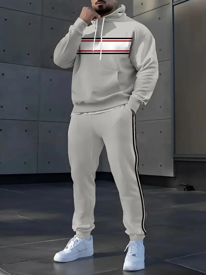 Set con cappuccio da uomo primavera autunno , comodo , morbido , casual