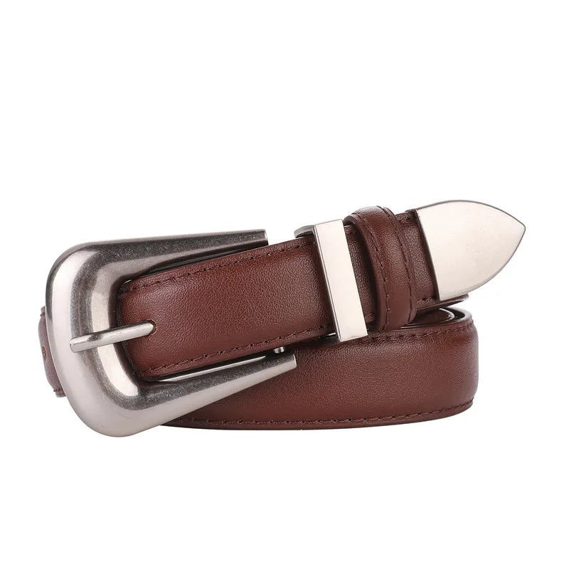 High-End Fashion Women's Belt Multifunctional Casual Cowhide Pants Decorative Model Sense Accessories for Women