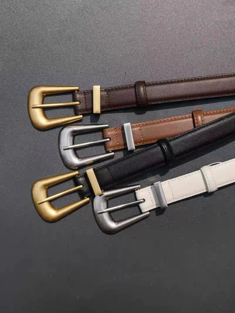 High-End Fashion Women's Belt Multifunctional Casual Cowhide Pants Decorative Model Sense Accessories for Women